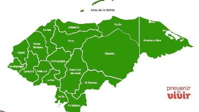 Todos los departamentos del país están bajo alerta verde, desde la 1:00 pm de hoy, por las próximas 48 horas.