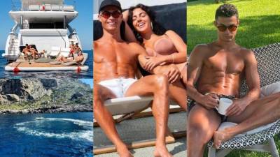 Cristiano Ronaldo decidió olvidarse por un rato del fútbol y comenzó a disfrutar de unas merecidas vacaciones al lado de su amada Georgina Rodríguez. Además de las fotografías que ambos han compartido, hoy la prensa internacional ha revelado lo que la pareja supuestamente está escondiendo. Fotos Instagram Cristiano Ronaldo y Georgina Rodríguez.
