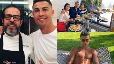 Cristiano Ronaldo es conocido mundialmente por su destreza en los campos de fútbol, pero también por la importancia que le ha dado siempre a su forma física y alimentación. En las últimas horas se han revelado detalles de la dieta de CR7. Fotos Instagram Giorgio Barone y Cristiano Ronaldo.
