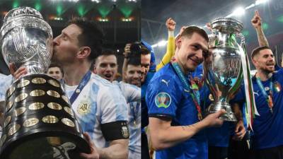Argentina conquistó la Copa América e Italia fue el rey de la Eurocopa.
