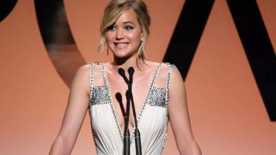 La bella actriz Jennifer Lawrence ganó el premio de la Academia por 'Silver Linings Playbook'.
