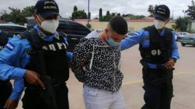 Alias 'El Muco' tiene 28 años y fue capturado en el barrio Las Crucitas de Comayagüela.