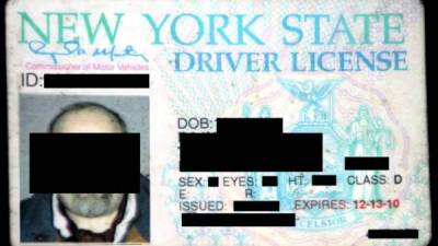 Imagen de una licencia de conducir de Nueva York (EEUU). EFE/Miguel Rajmil/Archivo