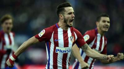 Saúl Ñíguez fue la figura del Atlético de Madrid ante Las Palmas con su gol. Foto AFP