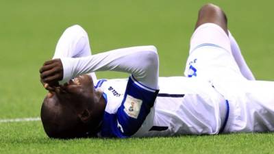 Rubilio Castillo poco o nada hizo en el ataque de la Selección de Honduras. Foto Ronald Aceituno, Enviado Especial