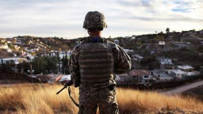 'Vamos a proteger nuestra frontera con nuestro ejército', dijo Trump.