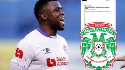 Yustin Arboleda tiene demandado al Marathón ante la FIFA por incumplimiento de pago.