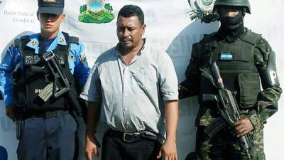 José Emilio Arrechavala Galindo, detenido ayer en el municipio de Villeda Morales por traficar drogas.