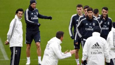 Santiago Solari dirigirá su primer partido en la Liga Española como entrenador del Real Madrid. Foto AFP
