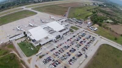 El aeropuerto internacional Ramón Villeda Morales de San Pedro Sula. Foto de archivo.