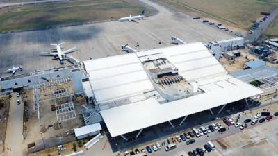 El aeropuerto internacional Ramón Villeda Morales está siendo ampliado.