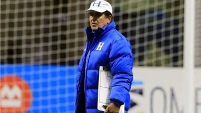 Jorge Luis Pinto, técnico de la Selección de Honduras.