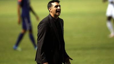 Diego Vázquez, durante el primer clásico de semifinal ante el Olimpia. Foto Johnny Magallanes