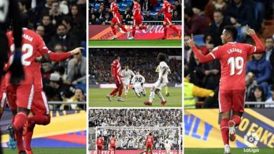 Las mejores imágenes que dejó el partido de Copa del Rey entre Real Madrid y Girona que tuvo al hondureño Antony 'Choco' Lozano como protagonista en el estadio Santiago Bernabéu.