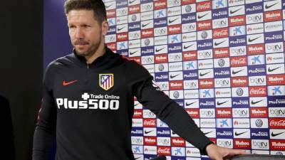 Diego Simeone no dirigió hoy contra el Levante. Foto EFE