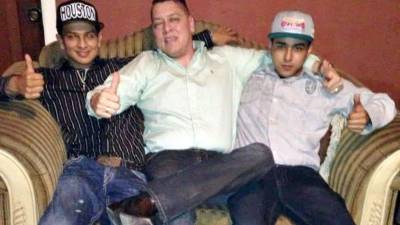 Brayan Morales, izquierda, Ricardo Martínez, centro, y Selvin Ramos, derecha. Los jóvenes eran sobrinos de Ricardo Martínez.