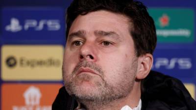 Mauricio Pochettino en la rueda de prensa de este lunes.