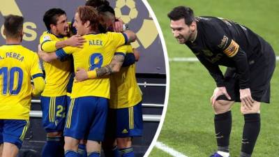 El Cádiz sorprendió venciendo al Barcelona en la Liga Española. Histórico triunfo.