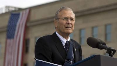 Rumsfeld falleció a los 88 años, rodeado de su familia en Taos (Nuevo México) (Foto: Jim WATSON / AFP)