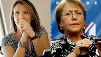 La nuera de Bachelet, Natalia Copagnon (izq.) está casada con el hijo mayor de la presidenta chilena.