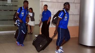 Rubilio Castillo y Wilmer Crisanto a su arriba con la Bicolor a Tegucigalpa.