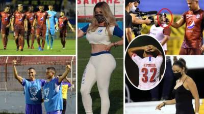 Las imágenes que dejó la actividad sabatina de la octava jornada del Torneo Apertura 2021 de la Liga Nacional de Honduras.