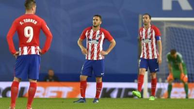 El Atlético de Madrid perdió de visita contra la Real Sociedad en Anoeta. Foto AFP