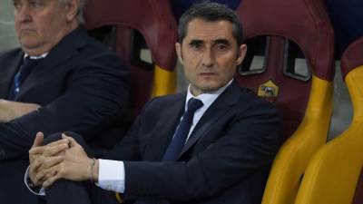Ernesto Valverde, DT del Barcelona. FOTO AFP.