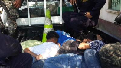 Los detenidos supuestamente son integrantes de pandillas.