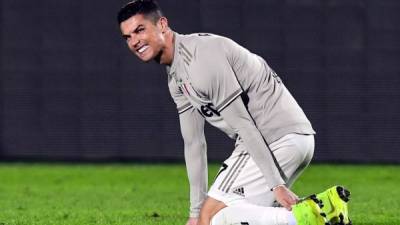 Cristiano Ronaldo quedó eliminado con la Juventus en la Copa Italia. Foto AFP