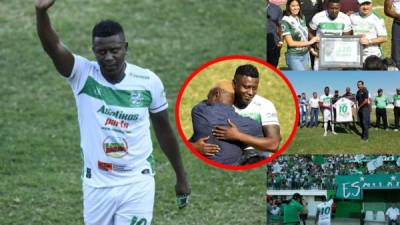 Las imágenes de la despedida de Edgard Álvarez del fútbol profesional con la camiseta del Platense en el partido frente al Olimpia en el estadio Excelsior. Fotos Yoseph Amaya y Neptalí Romero