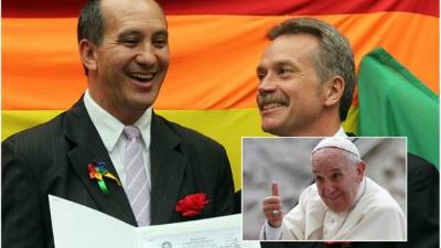 Toni Reis, de 53 años y el inglés David Harrad, de 59, son pareja desde hace 27 años.