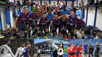 Las otras imágenes que dejó la victoria del Barcelona en el clásico contra Real Madrid en el estadio Santiago Bernabéu, donde una hondureña robó miradas.