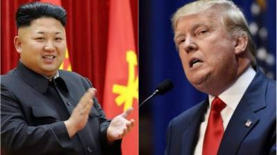 Kim Jong-Un lider norcoreano y Donald Trump presidente de los Estados unidos.