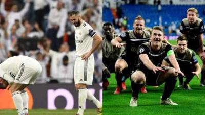 El Ajax terminó con el reinado de más de 1.000 días del Real Madrid en la Champions con una victoria histórica (4-1) en el Santiago Bernabéu, este martes en la vuelta de octavos. En el club merengue hubo llanto y enfado, indignación con Ramos y malestar con Solari. Mira las imágenes más curiosas. Fotos EFE Y AFP.