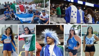 Las imágenes del ambiente del partido México-Honduras en la Copa Oro 2021 en un estadio State Farm de Phoenix a reventar de aficionados hondureños y mexicanos. También hinchas de El Salvador se hicieron presente.
