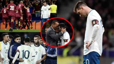 Las imágenes de la derrota de Argentina en el amistoso contra Venezuela en el triste regreso de Messi a la albiceleste.