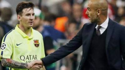 Guardiola elogió al crack rosarino.