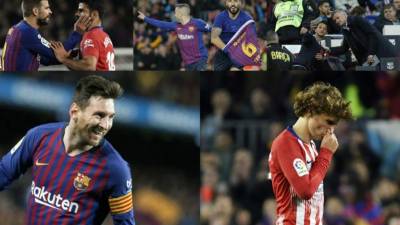 Las imágenes que dejó la victoria del Barcelona (2-0) sobre el Atlético de Madrid en la jornada 31 de la Liga Española, partido jugado en el Camp Nou.