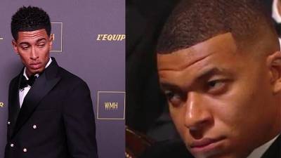 Mbappé la pasó mal en la gala del Balón de Oro 2023 y se conoce el polémico gesto que hizo ante Bellingham.