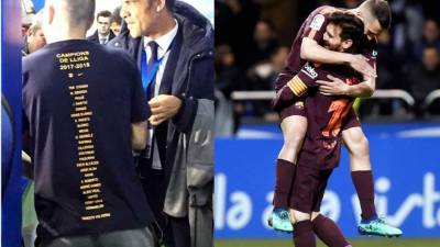 La camiseta de los campeones del Barcelona.