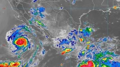 Elida se formó como tormenta tropical el domingo y este martes se intensificó a huracán de categoría 2./Twitter.
