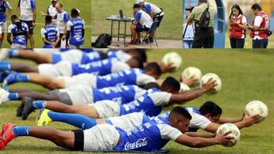 La Selección de Honduras completó su cuarto día de entrenamiento en el estadio Olímpico al mando de Fabián Coito y se dejó ver el trabajo que está realizando el hijo del entrenador uruguayo.