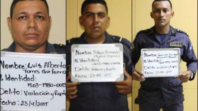 Tres policías preventivos fueron detenidos por estar señalados de violar a una menor de edad en San Pedro Sula.