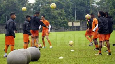 El Real España comenzó a preparar el partido de vuelta de la final contra el Motagua. Foto Amílcar Izaguirre