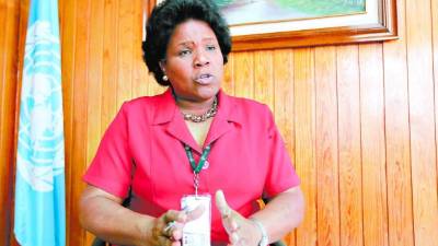 María Julia Cárdenas Barrios, representante de la FAO en Honduras.