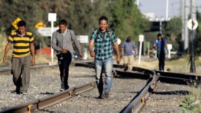 La migración de hondureños hacia Estados Unidos se ha disparado en los últimos meses./Foto referencial: AFP.