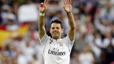 'Chicharito' Hernández jugó la temporada pasada con el Real Madrid.
