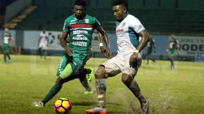 Franco Güity tuvo una gran actuación contra el Marathón. Foto Ronald Aceituno