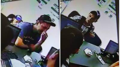 Estos son los sujetos que asaltaron la farmacia en Santa Bárbara.